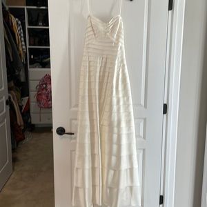 BCBG Ivory Strapless Gown. NWT Size 10